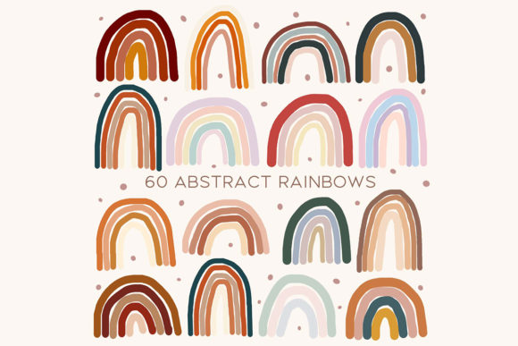 Download 60 Abstract Rainbows Clipart - Rainbows Collection