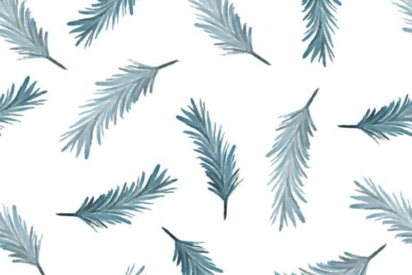 Download Blue Quill Seamless Pattern for Fabric - Blue Collection