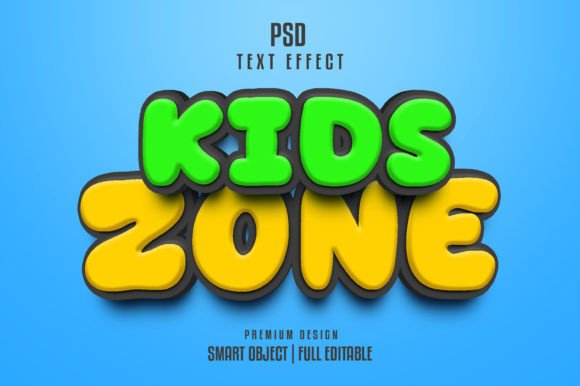 Download Kids Zone Text Effect - Premium Resources