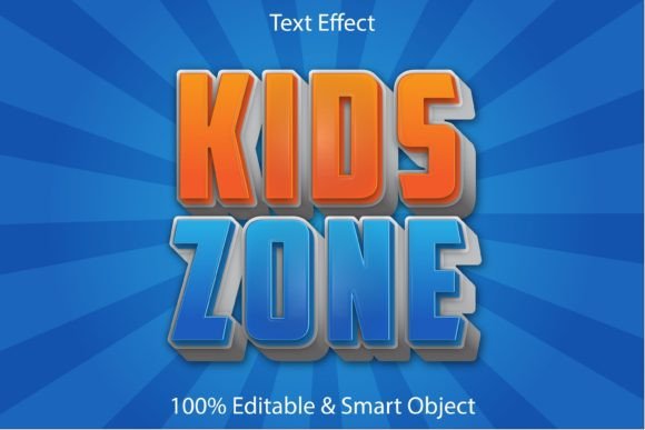Download Kids Zone Editable Text Effect - Premium Resources