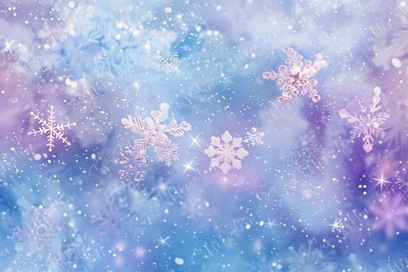 Download Light Blue and Purple Winter Background - Blue Collection