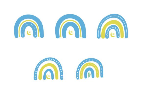 Download Boho Rainbows Isolated - Rainbows Collection