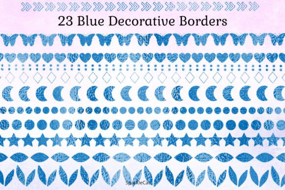 Download Borders - Blue Foil - Blue Collection