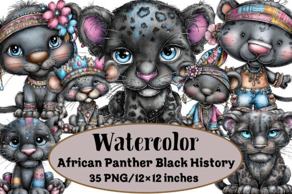 Download African Panther Black History Clipart - Black history clipart Collection