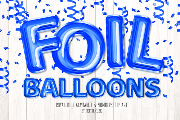 Download Royal Blue Foil Balloon Alphabet - Blue Collection