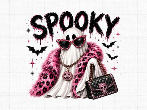 Download Boujee Pink Ghost Spooky PNG Design - Ghost spooky png Collection