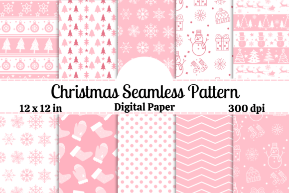 Download Merry Christmas Pattern - Pink &amp; White - Merry christmas Collection