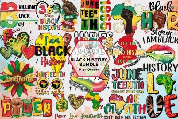 Download Black History Clipart PNG Bundle - Black history clipart Collection